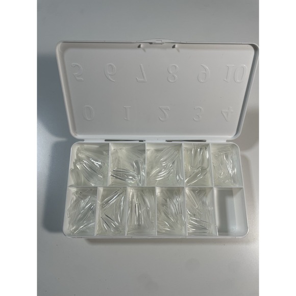 Ultimo‎ Press On Soft Tip Coffin Long Nails 500 Piece 10 Size Clear - Picture 2 of 2